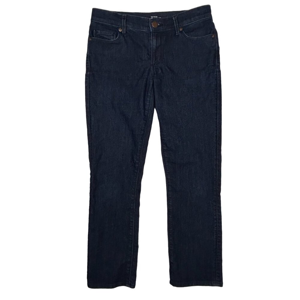 Loft Jeans Womens 2 (28x25) Modern Kick Crop Mid Rise Dark Wash Stretch Mid Rise